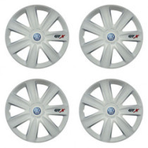 Puklice pre VW (modré) 16 GTX carbon white