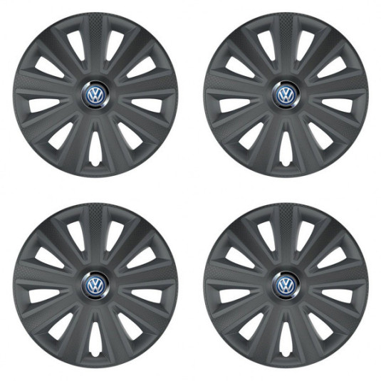 Puklice pre VW (modré) 16 Aviator carbon RC16 grafite