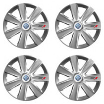 Puklice pre VW (modré) 16 GTX CARBON silver