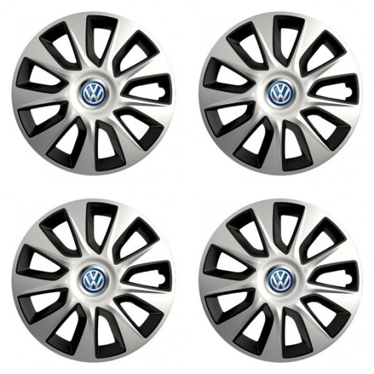 Puklice pre VW (modré) 16 STRATOS double colour