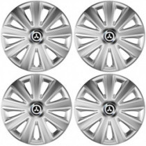 Puklice pre Mitsubishi (strieborné) 14 Aviator carbon RC silver