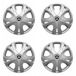 Puklice pre Mitsubishi (strieborné) 14 DYNAMIC