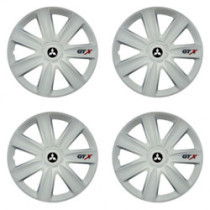 Puklice pre Mitsubishi (strieborné) 15 GTX carbon white