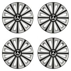 Puklice pre Mitsubishi (strieborné) 15 TREND RC double colour