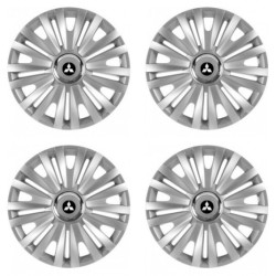 Puklice pre Mitsubishi (strieborné) 15 ROYAL