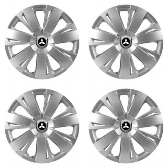 Puklice pre Mitsubishi (strieborné) 15 ENERGY RC