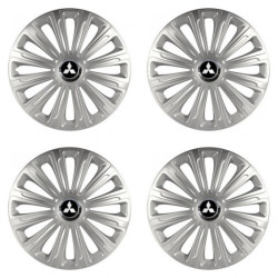 Puklice pre Mitsubishi (strieborné) 16 TREND RC