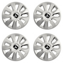 Puklice pre Mitsubishi (strieborné) 16 STRATOS RC