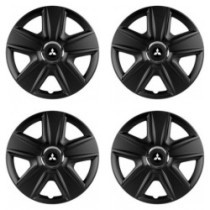 Puklice pre Mitsubishi (strieborné) 16 ESPRIT RC BLACK