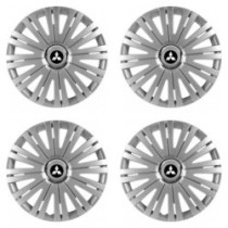 Puklice pre Mitsubishi (strieborné) 16 ACTIVE RC