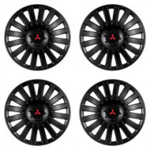 Puklice pre Mitsubishi (červené) 14 Smart black