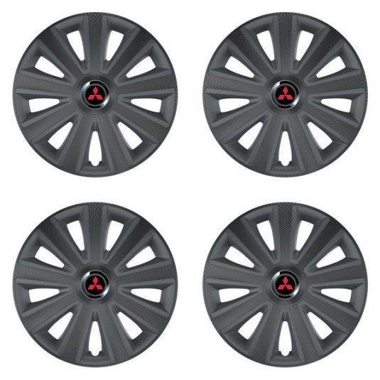 Puklice pre Mitsubishi (červené) 14 Aviator carbon RC grafite