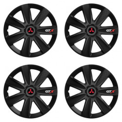 Puklice pre Mitsubishi (červené) 14 GTX CARBON black