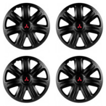 Puklice pre Mitsubishi (červené) 14 COMFORT BLACK