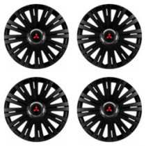 Puklice pre Mitsubishi (červené) 14 ACTIVE RC BLACK