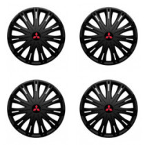 Puklice pre Mitsubishi (červené) 15 SPARK BLACK