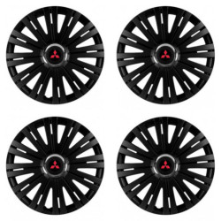 Puklice pre Mitsubishi (červené) 15 ACTIVE RC BLACK