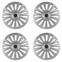 Puklice pre Mitsubishi (červené) 16 Luxury