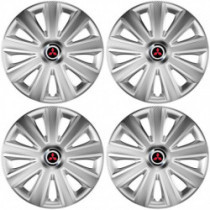Puklice pre Mitsubishi (červené) 16 Aviator carbon RC 16 silver