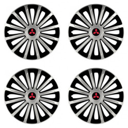 Puklice pre Mitsubishi (červené) 16 TREND silver and black