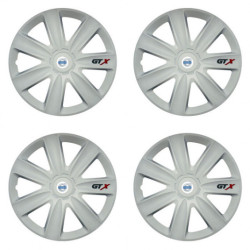 Puklice pre Volvo (biele) 14 GTX carbon white