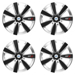Puklice pre Volvo (biele) 14 GTX CARBON silver/black