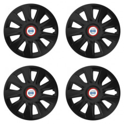 Puklice pre Volvo (biele) 14 STRATOS RR black