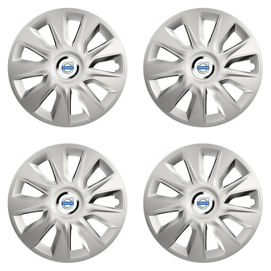 Puklice pre Volvo (biele) 14 STRATOS RC