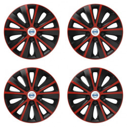Puklice pre Volvo (biele) 14 RAPIDE red and black