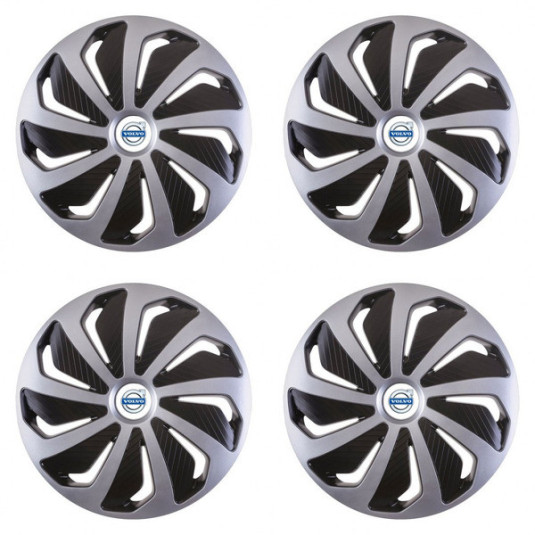 Puklice pre Volvo (biele) 15 WIND SB