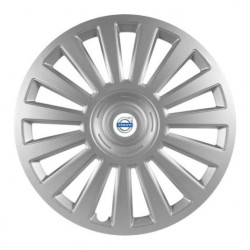 Puklice pre Volvo (biele) 15 Luxury