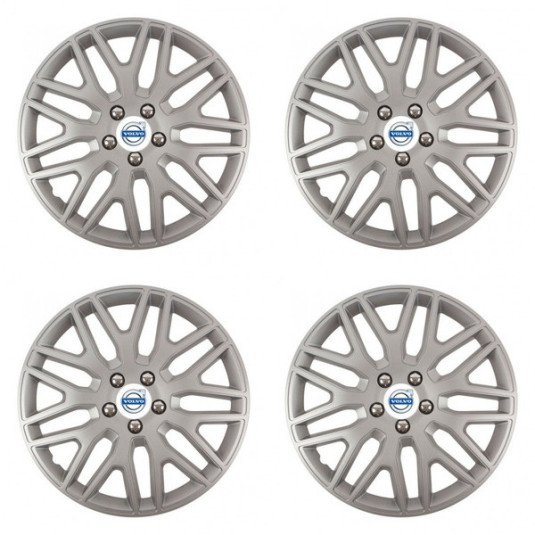 Puklice pre Volvo (biele) 15 DAKAR