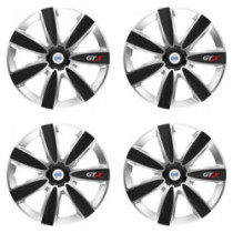 Puklice pre Volvo (biele) 15 GTX CARBON silver/black