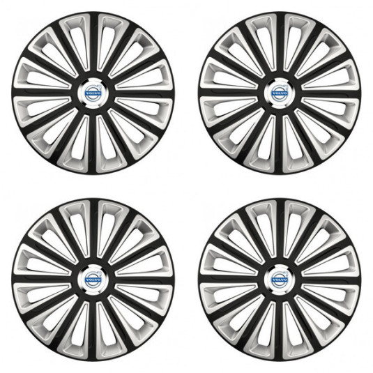 Puklice pre Volvo (biele) 15 TREND RC double colour