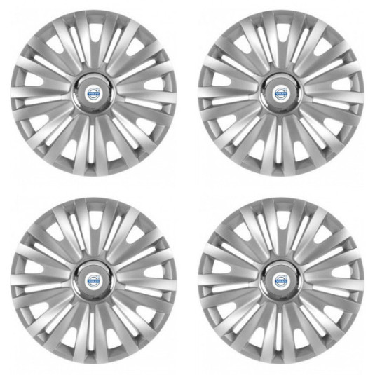 Puklice pre Volvo (biele) 15 ROYAL