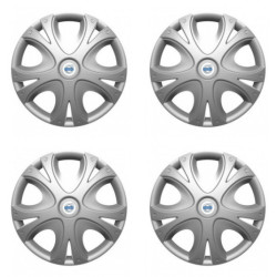 Puklice pre Volvo (biele) 15 DYNAMIC