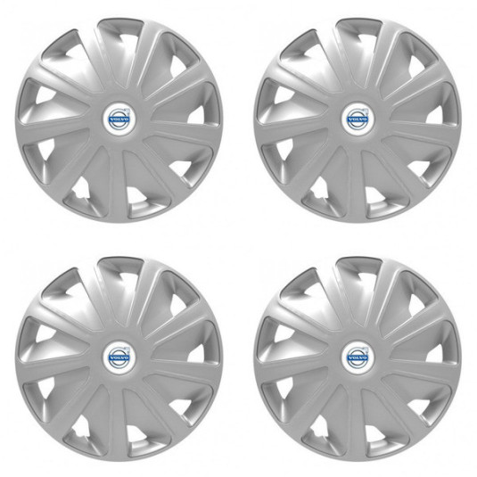 Puklice pre Volvo (biele) pre dodávky 15 Craft silver