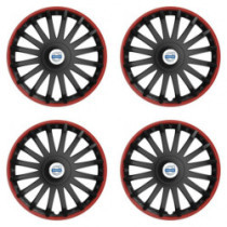 Puklice pre Volvo (biele) 16 CRYSTAL RO black