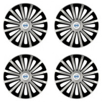 Puklice pre Volvo (biele) 16 TREND silver and black