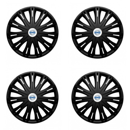 Puklice pre Volvo (biele) 16 SPARK BLACK