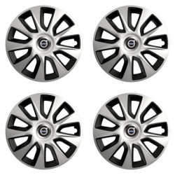 Puklice pre Volvo (čierne) 14 STRATOS double colour