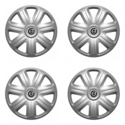 Puklice pre Volvo (čierne) 14 COMFORT