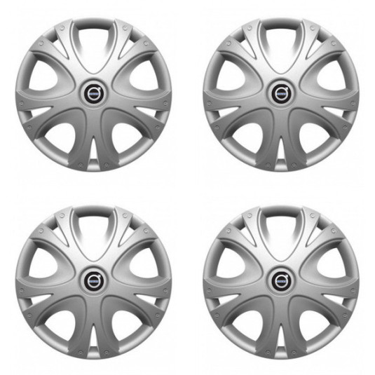 Puklice pre Volvo (čierne) 14 DYNAMIC