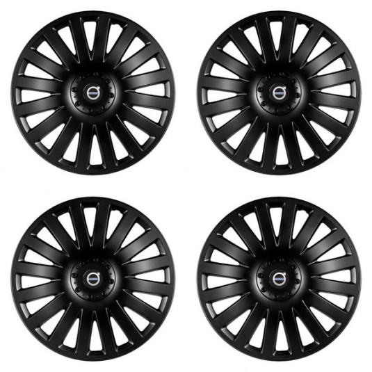 Puklice pre Volvo (čierne) 15 Smart black