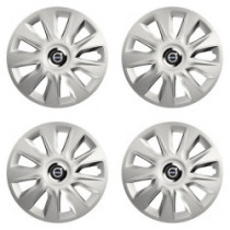 Puklice pre Volvo (čierne) 15 STRATOS RC