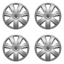 Puklice pre Volvo (čierne) 15 COMFORT