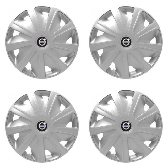 Puklice pre Volvo (čierne) pre dodávky 15 Craft silver