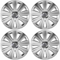 Puklice pre Volvo (čierne) 16 Aviator carbon RC 16 silver