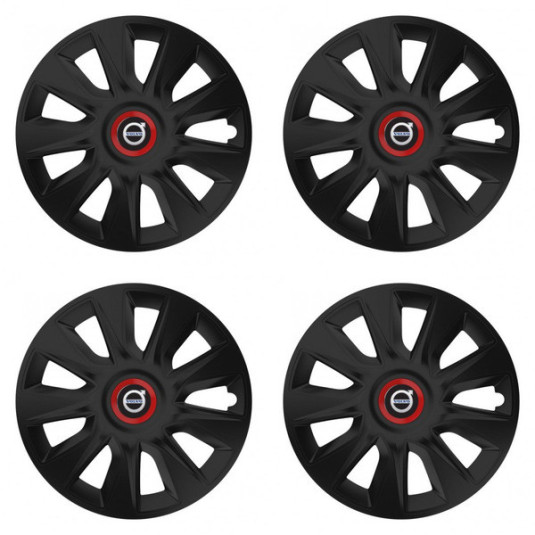 Puklice pre Volvo (čierne) 17 STRATOS RR black