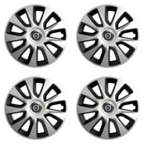 Puklice pre Volvo (čierne) 17 STRATOS double colour